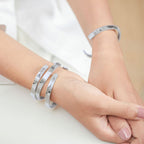 Not Sisters By Blood But Sisters By Heart Cuff Bracelet