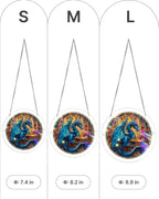 The Blue Dragon Library Light Suncatcher-Acrylic Window Art