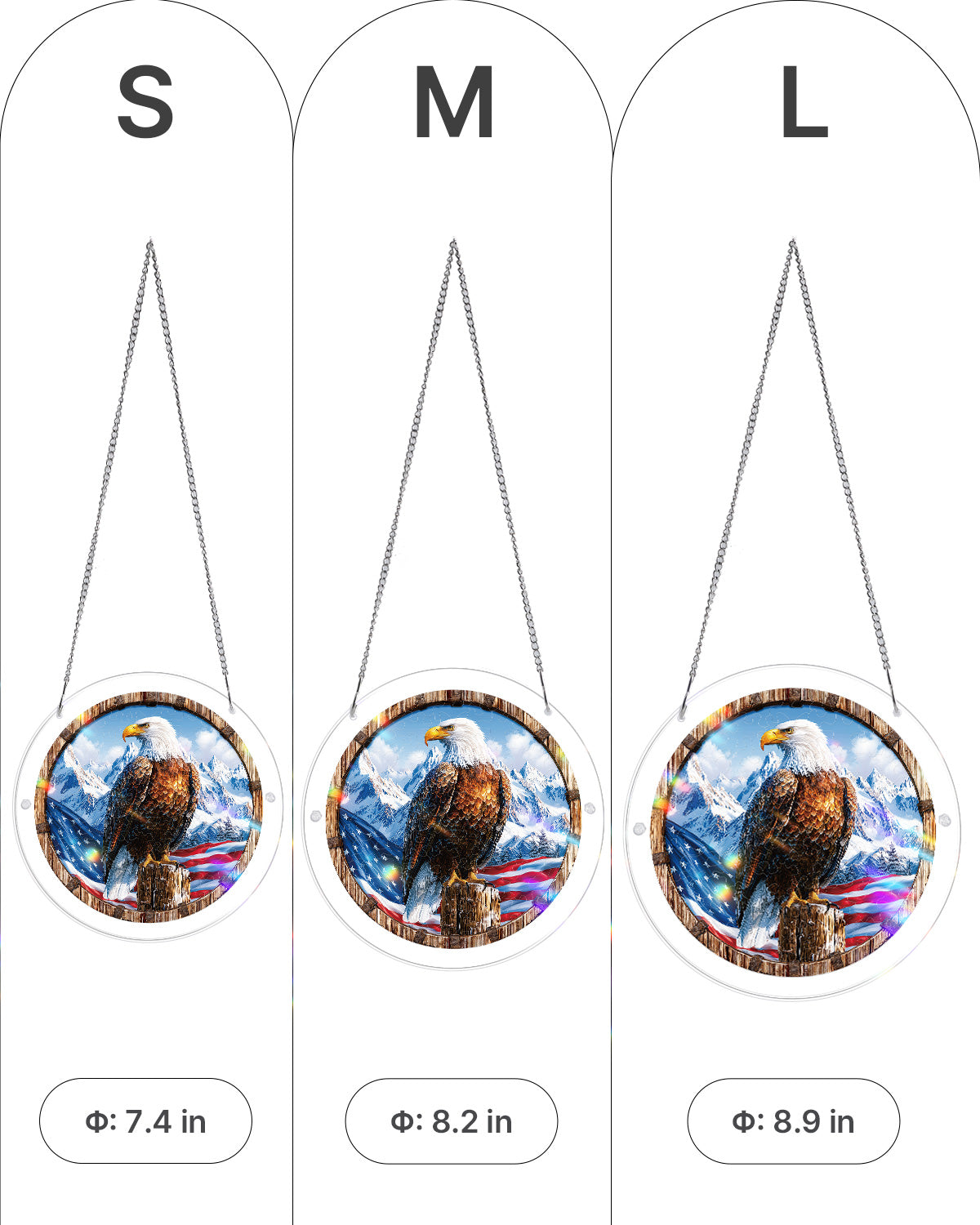 Wings of Freedom Light Suncatcher-Acrylic Window Art