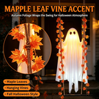 🎃 Limited Halloween Sale 👻✨LED Hanging Ghost Swing Decoration, 5FT Remote Controlled Halloween Outdoor Hanging Decor