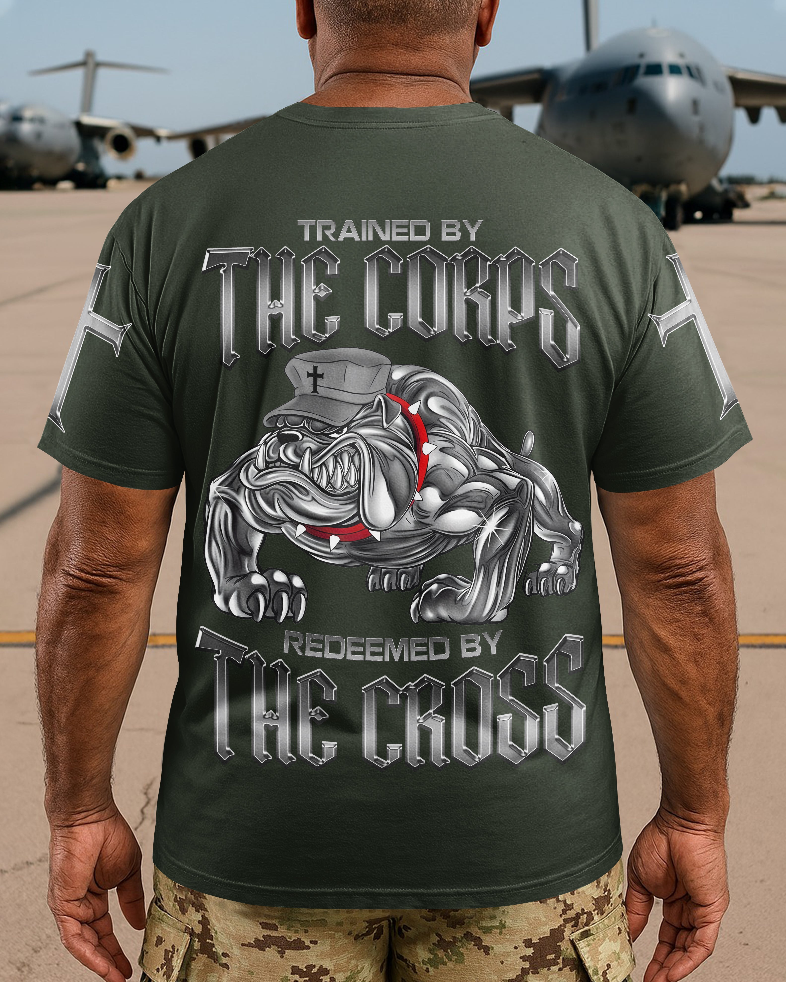T-shirt Entraîné Par Le Corps Racheté Par La Croix