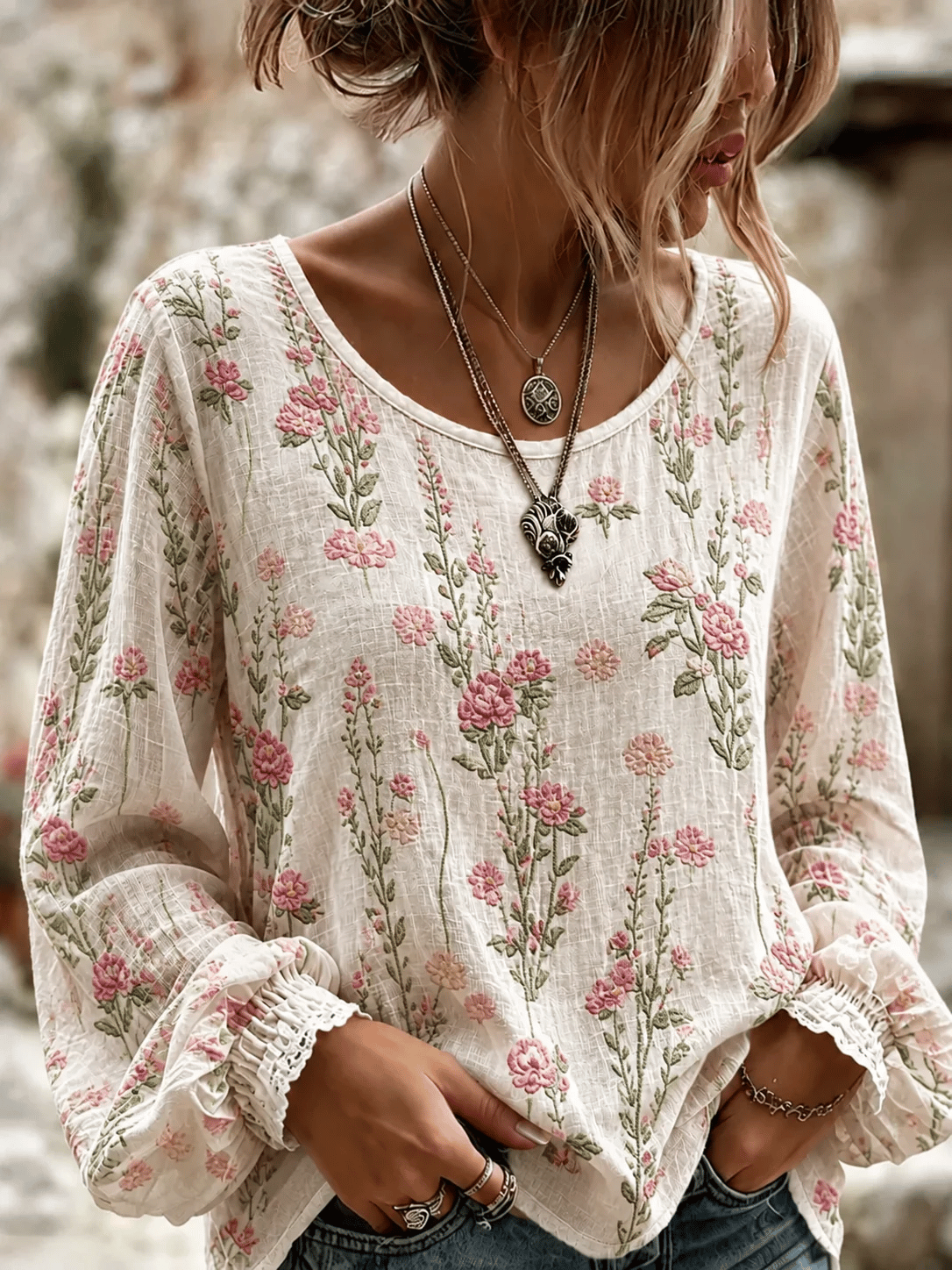 Women's Casual Printed Top
