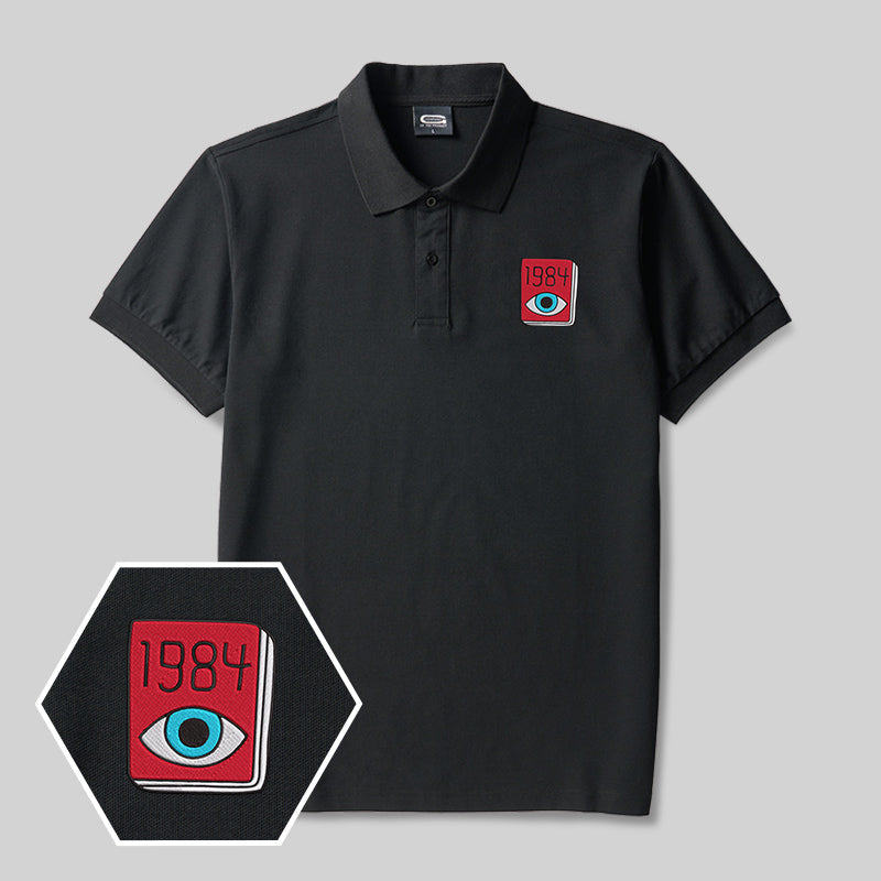 Polo bordado para frikis del ojo de 1984