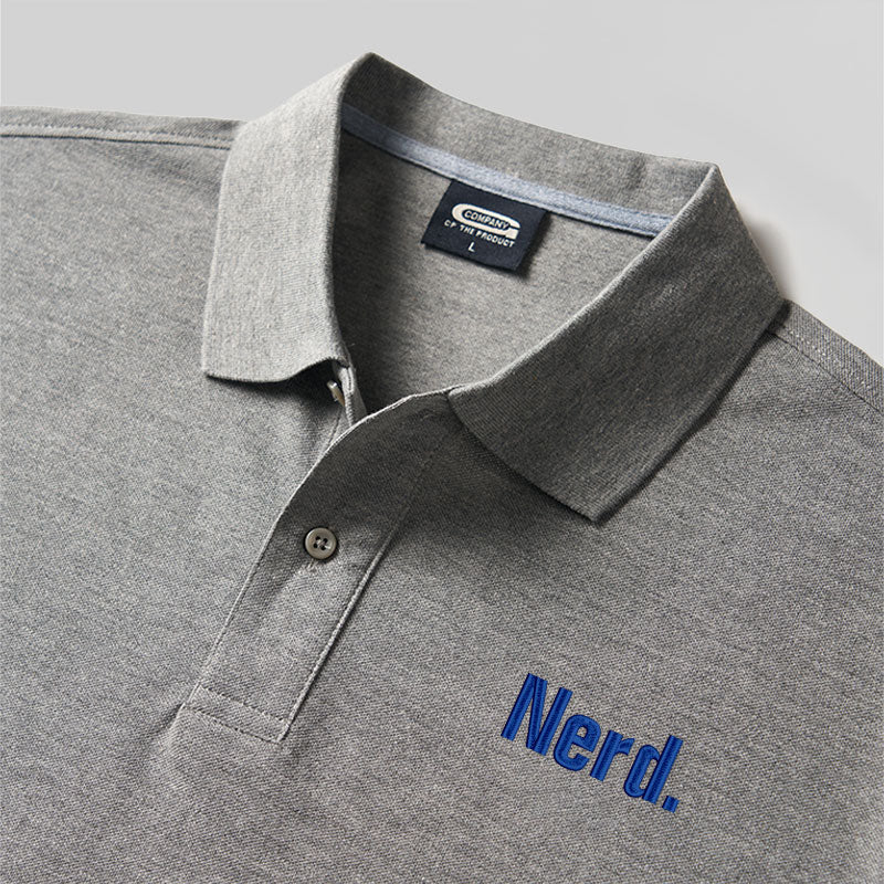 Nerd Geek Embroidered Polo Shirt