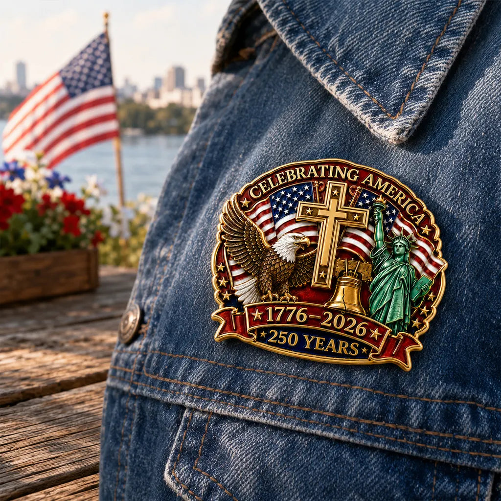 Celebrating America 1776–2026 Brooch Pin