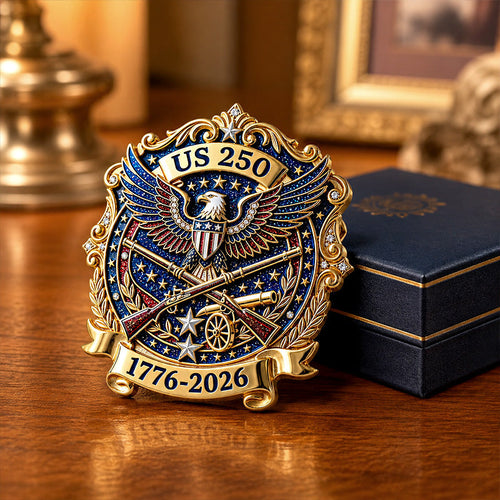 Broche commémorative 250 ans de patriotisme (1776-2026)
