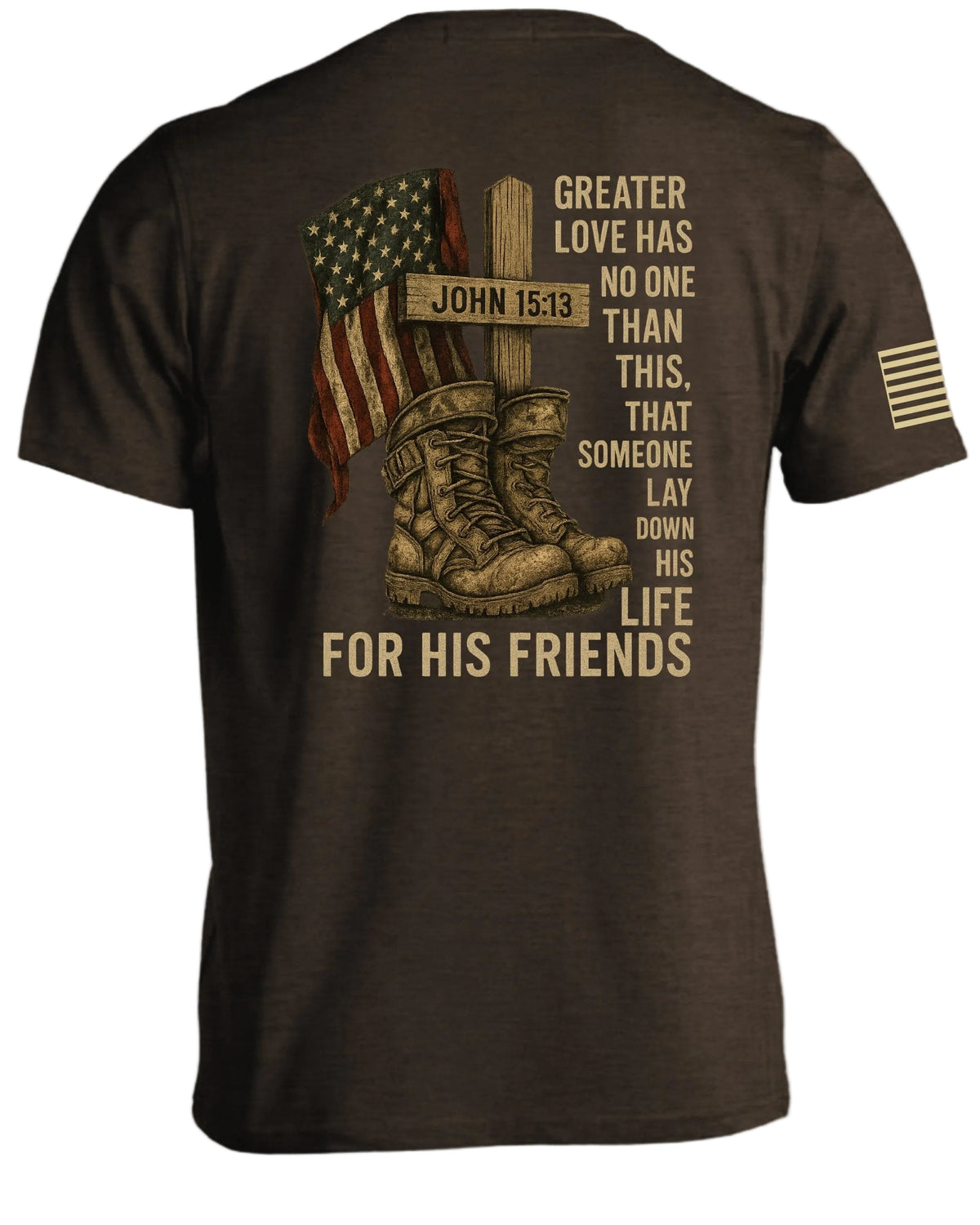 Patriotic John 15 13 T-Shirt