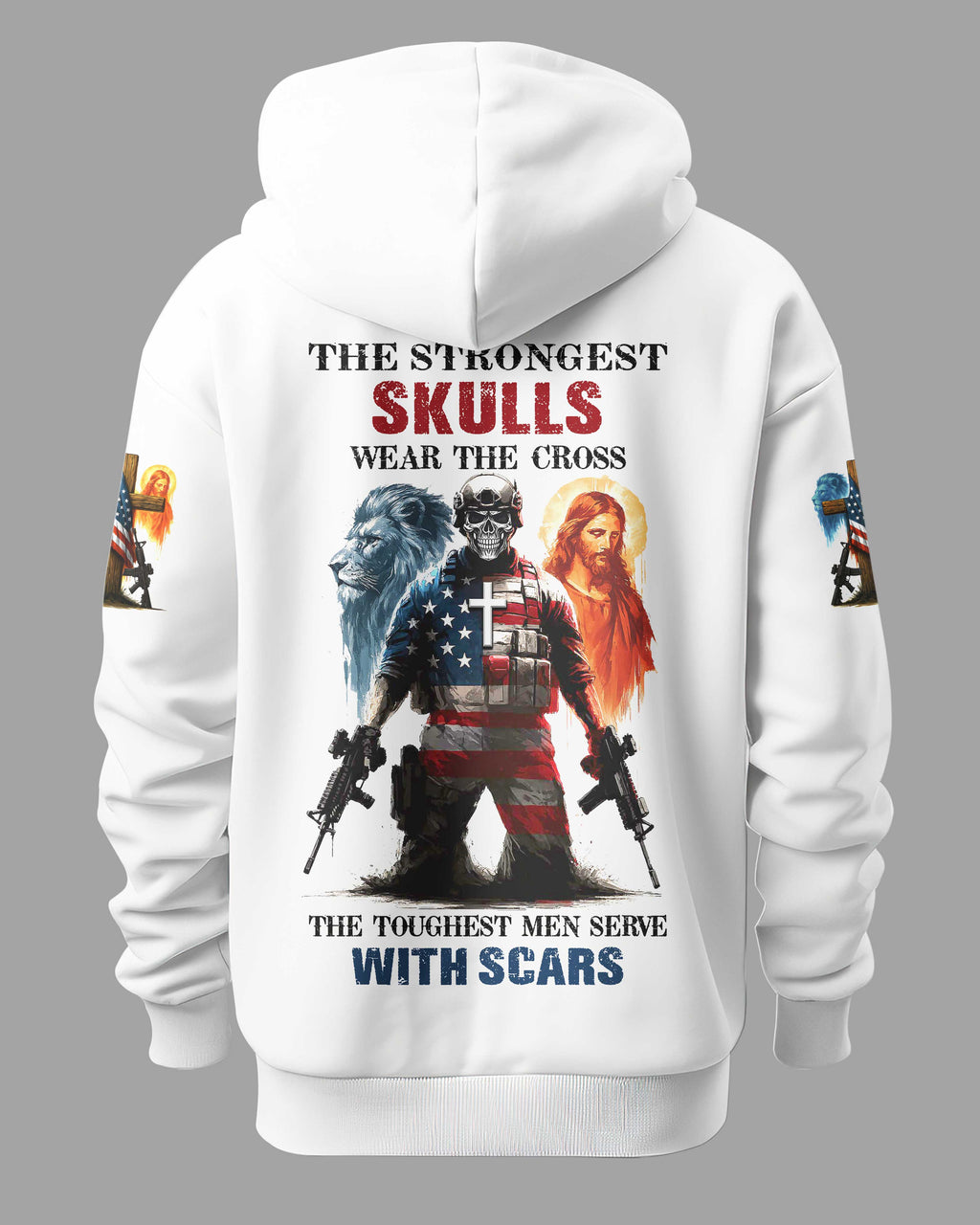 T-Shirt "Die stärksten Schädel tragen das Kreuz"