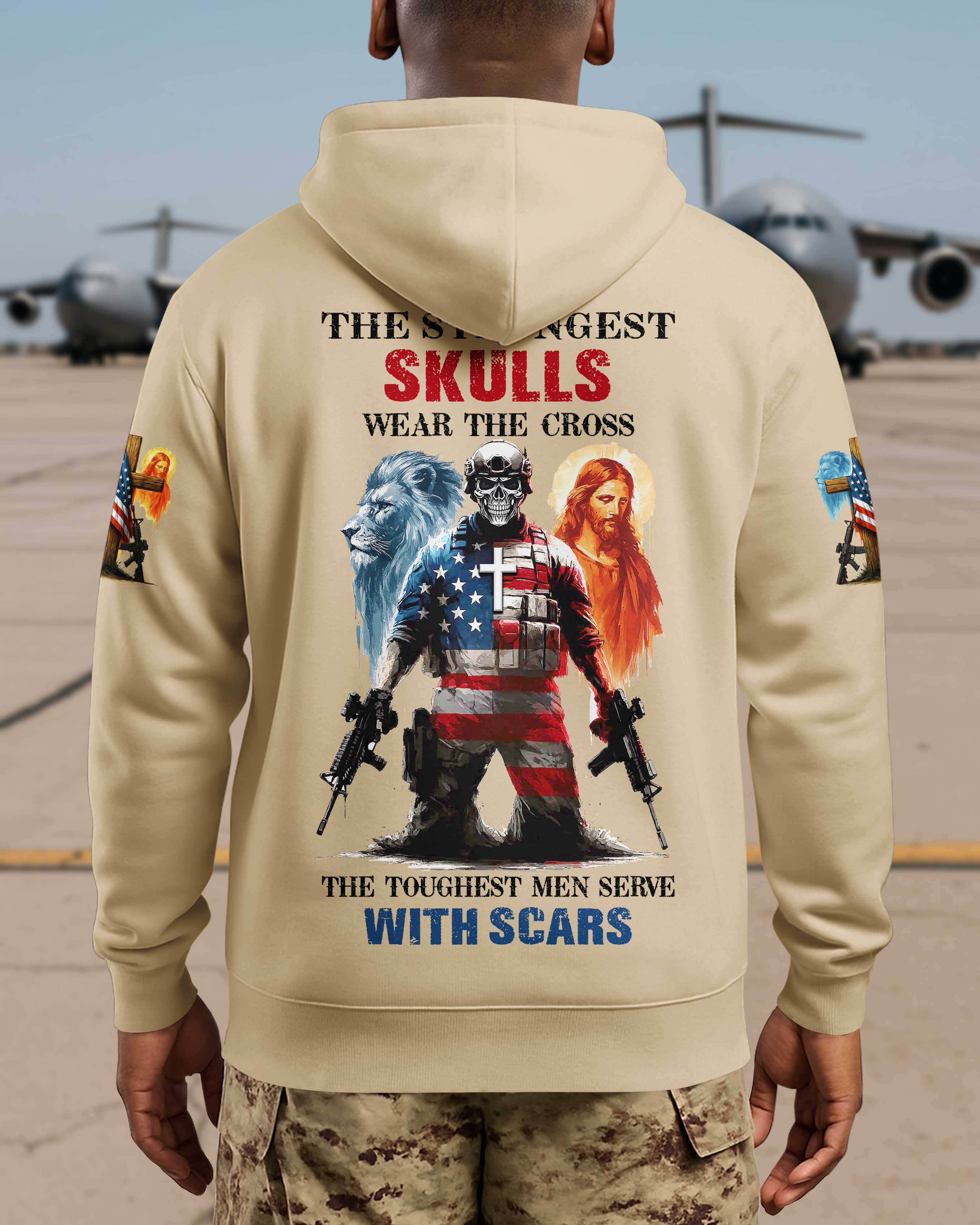 T-shirt Les crânes les plus solides portent la croix
