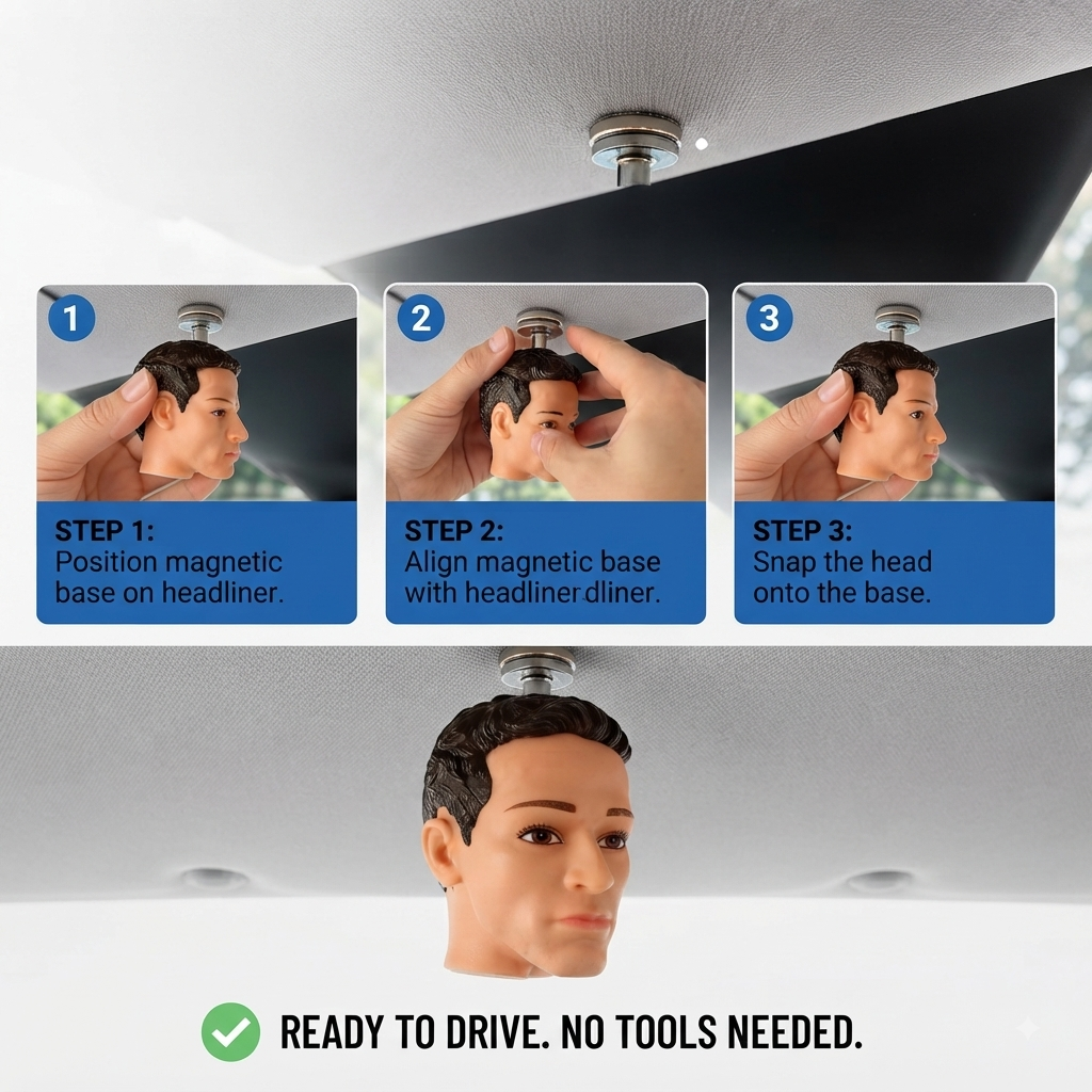 Easy to install FSD Do-Not-Disturb Modification Solution, Perfect Modified Figurine, Fits Model 3 / Model Y /Model S/Model X/Cybertruck, Free Shipping