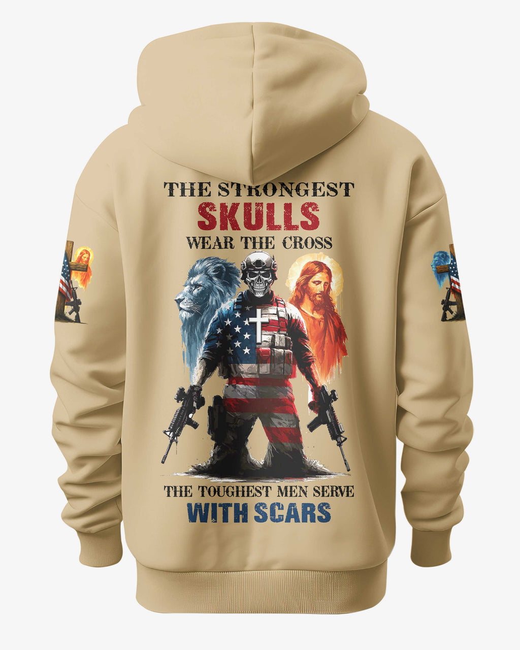 T-Shirt "Die stärksten Schädel tragen das Kreuz"