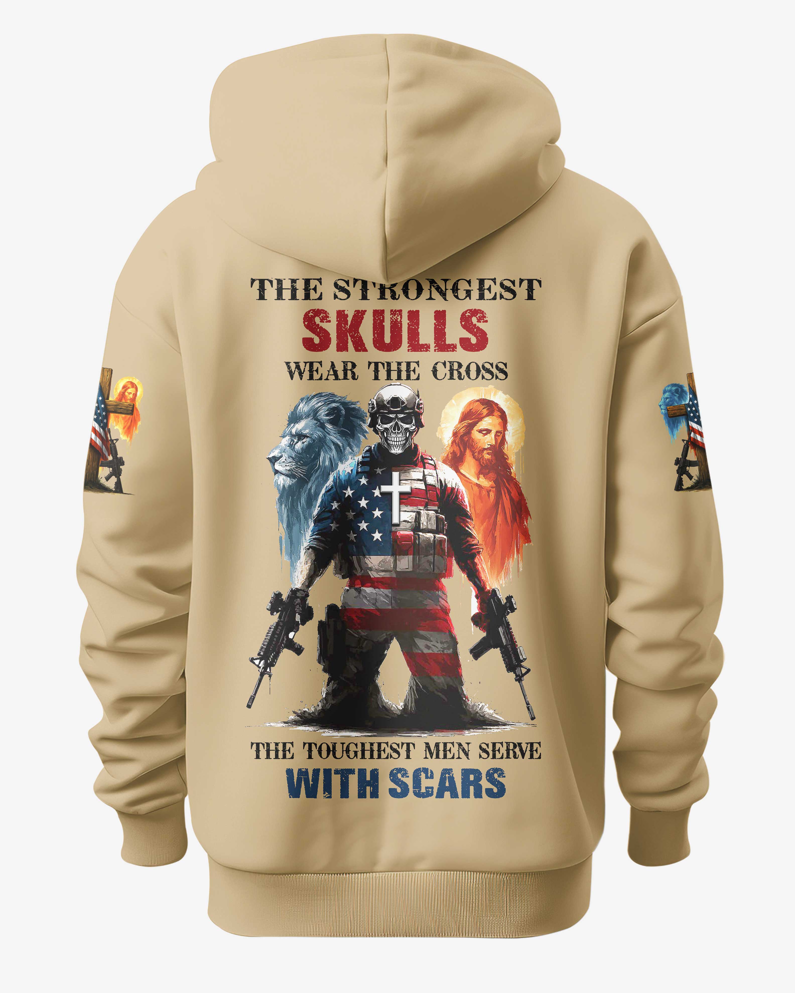 T-Shirt "Die stärksten Schädel tragen das Kreuz"