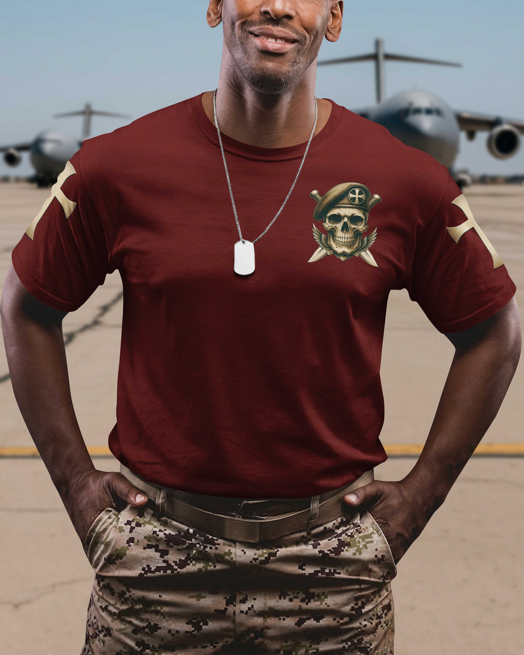 Gesegnet sei der Herr, mein Fels, der meine Hände für den Kampf trainiert T-Shirt