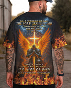 Ich bin ein Krieger Gottes All Over Print T-Shirt