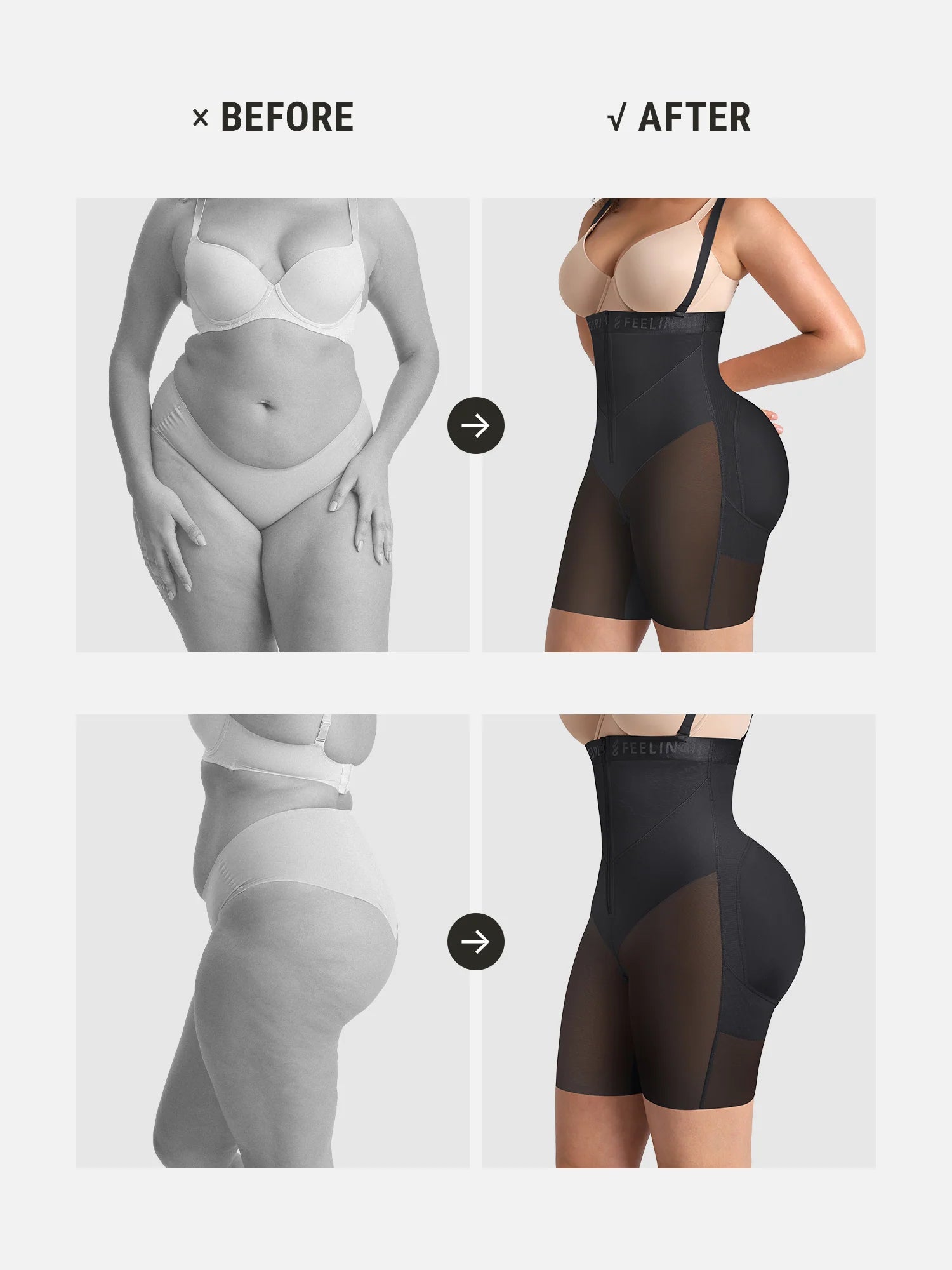 Full-Coverage Tummy Control Shaper Faja