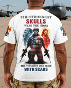 T-Shirt "Die stärksten Schädel tragen das Kreuz"