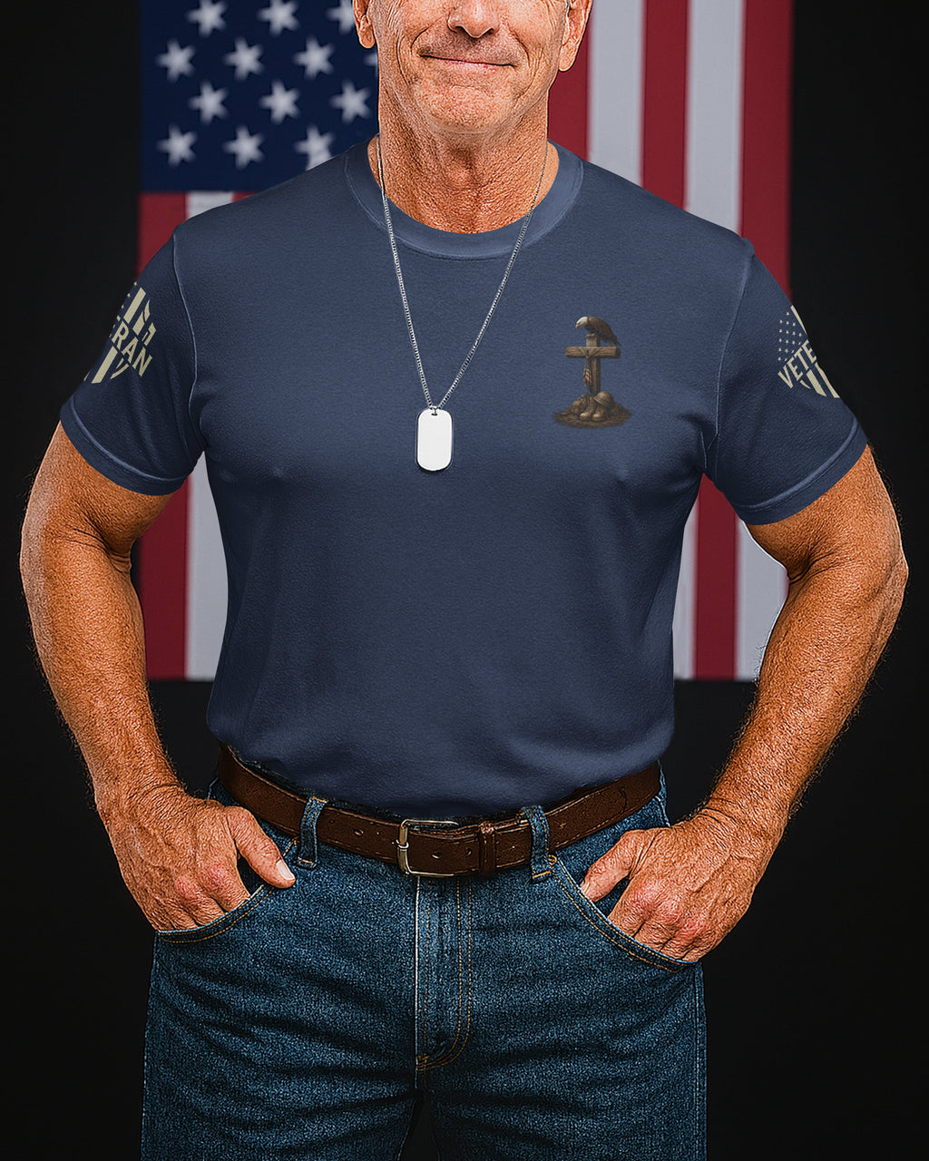 Veteran By Duty All Over Print T-Shirt