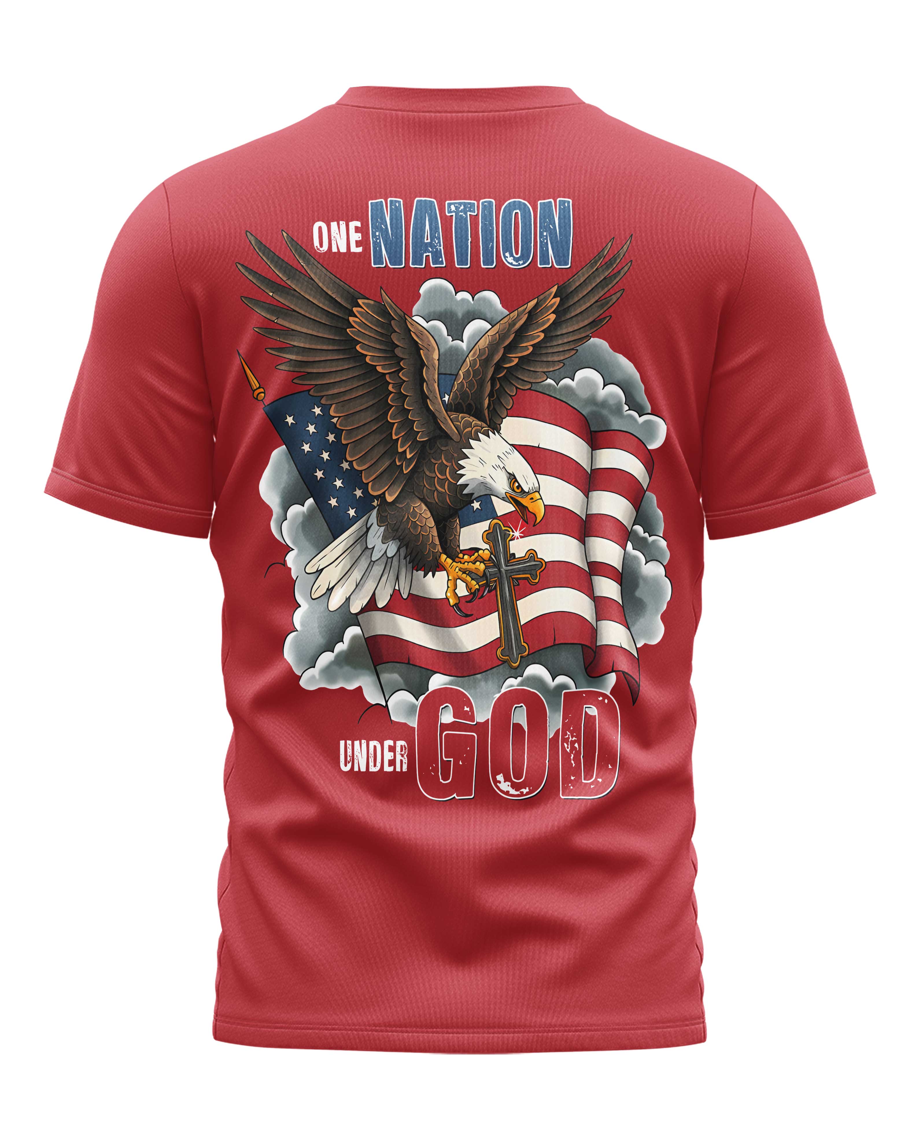 One Nation Under God All Over Print T-shirt