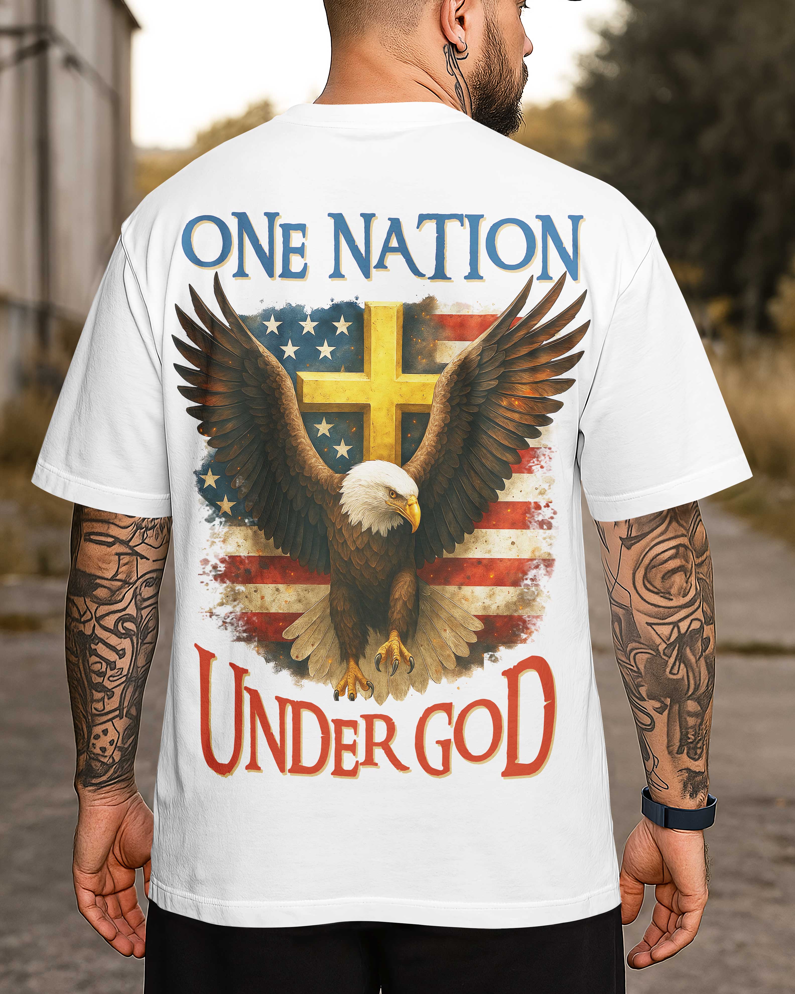 T-shirt Une nation sous Dieu