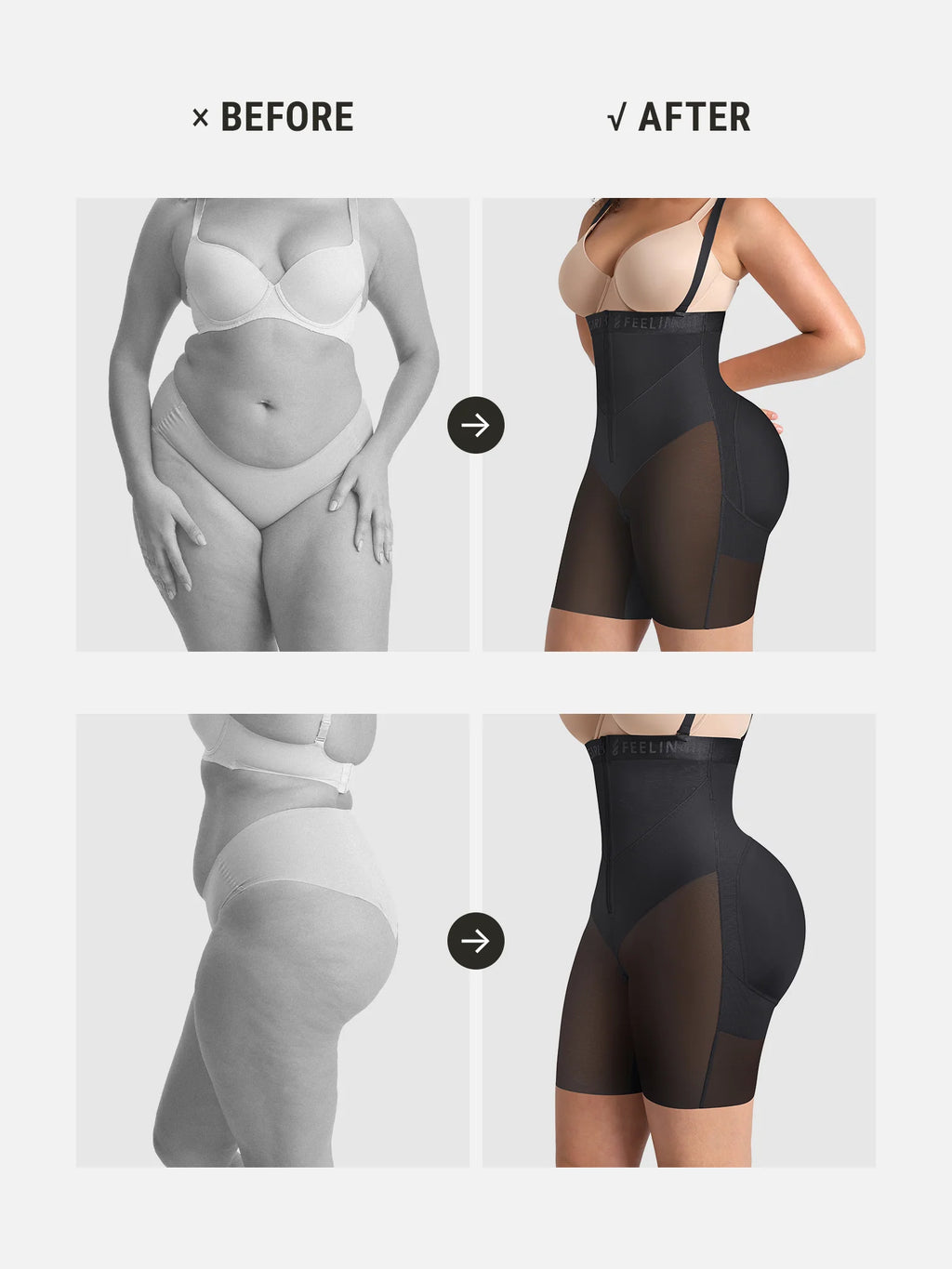 Full-Coverage Tummy Control Shaper Faja