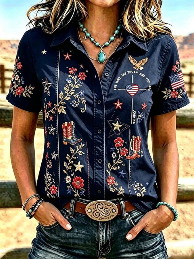 Women'S Casual Printed Top