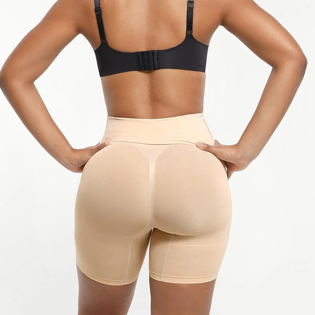 Short galbant sans coutures pour femme | Shorty gainant taille haute contrôle du ventre