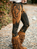 Women'S Western Style Cross Print Leggings