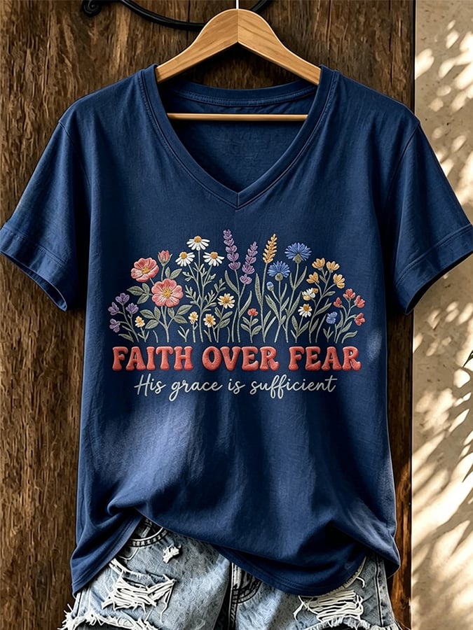 Haut Imprimé Femme avec Motif Religieux