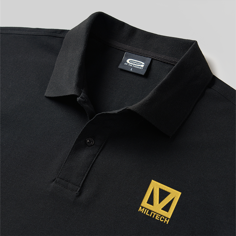Militech Uniform Geek Embroidered Polo Shirt