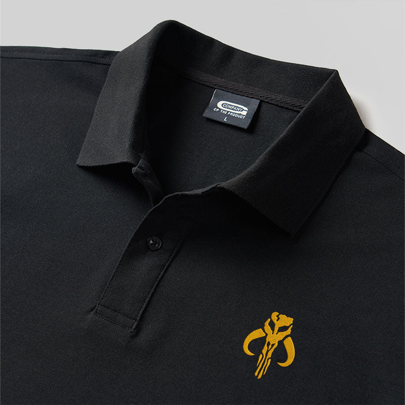 Mythosaur Geek Embroidered Polo Shirt