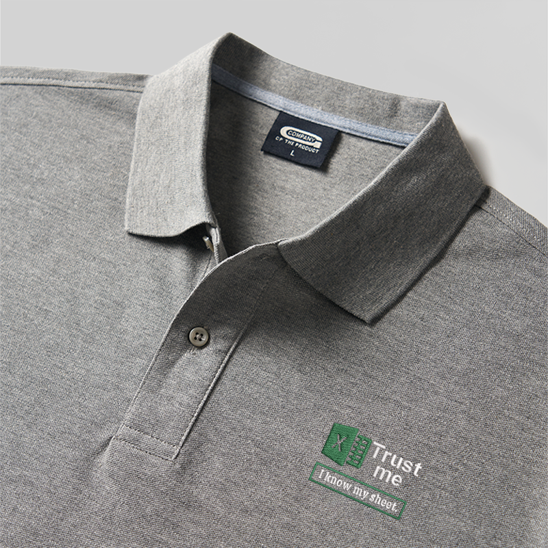 Trust Me Geek Embroidered Polo Shirt