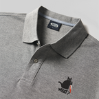 Cat What? Geek Embroidered Polo Shirt