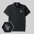 EW People Geek Embroidered Polo Shirt