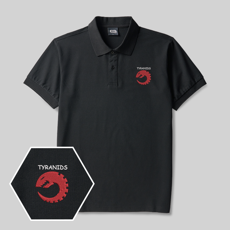 The Tyranids Geek Embroidered Polo Shirt