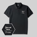 Newton’s Push Geek Embroidered Polo Shirt