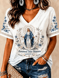 Damen-T-Shirt mit Mariä Himmelfahrt-Aufdruck