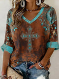 Women's Vintage Western Faith Print T-Shirt