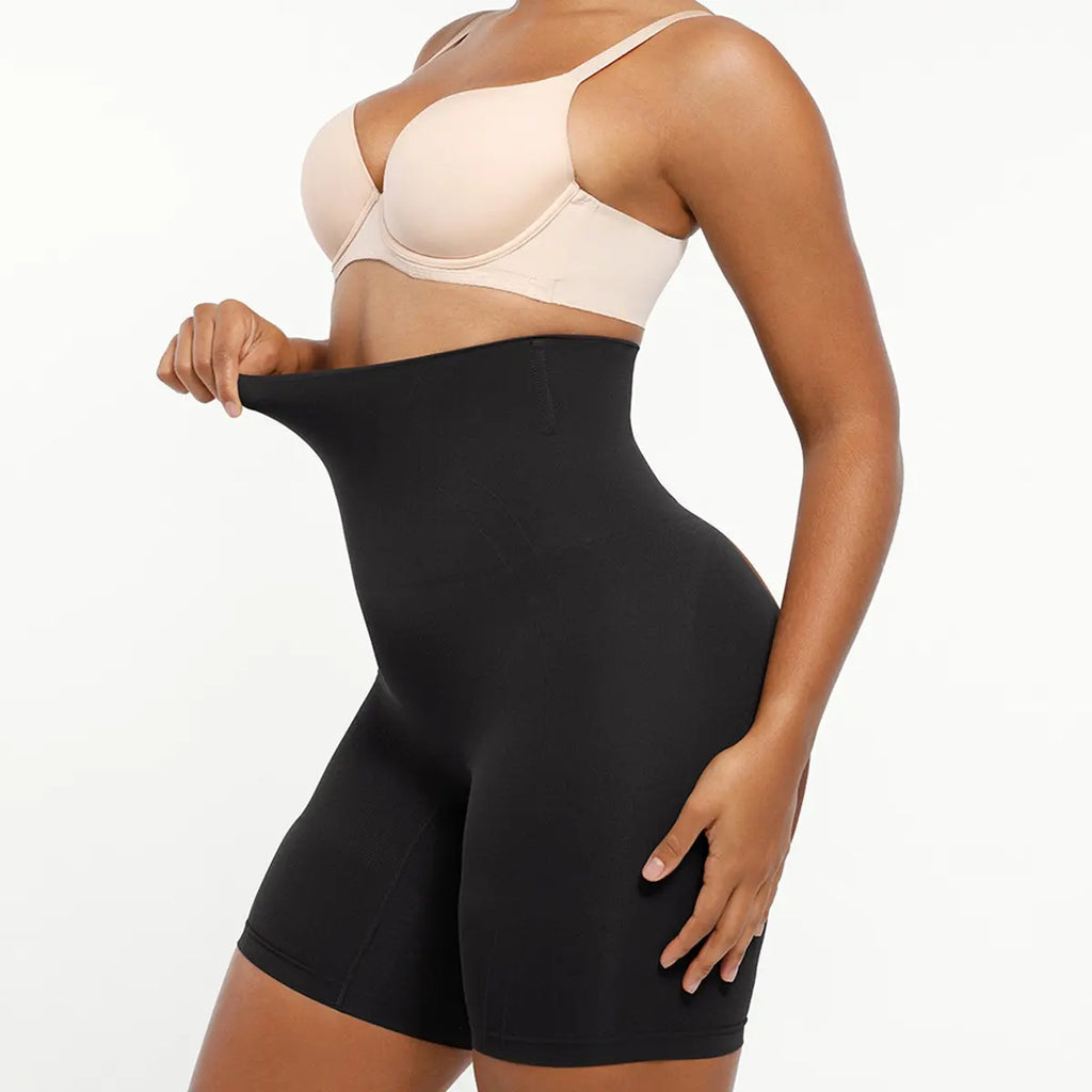 Short galbant sans coutures pour femme | Shorty gainant taille haute contrôle du ventre