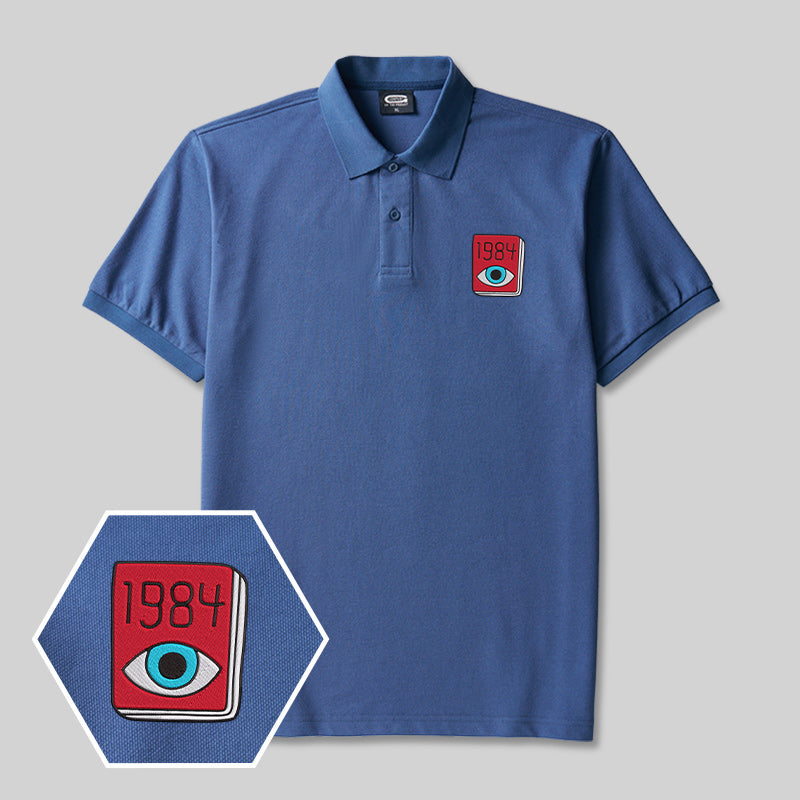 Polo bordado para frikis del ojo de 1984