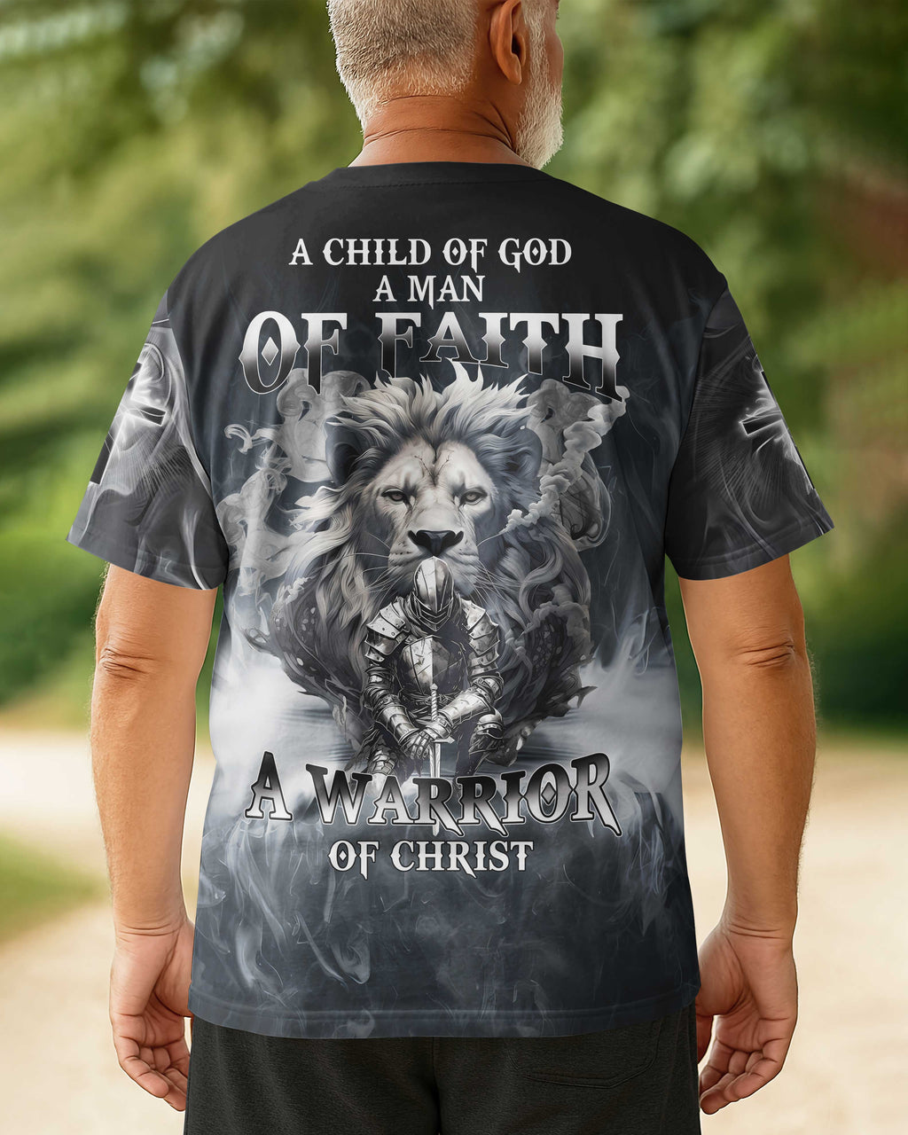 A Child Of God A Man Of Faith All Over Print T-Shirt