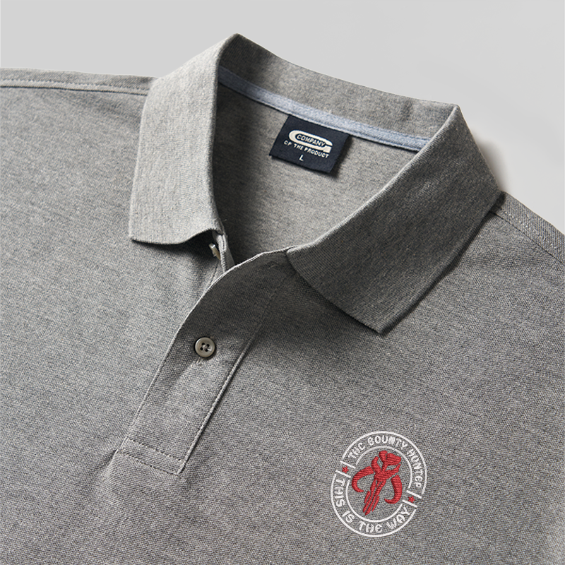 Bounty Hunter Badge Geek Embroidered Polo Shirt