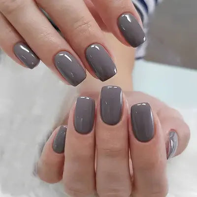 30-Piece Blush Glossy Press-On Nails – Short Natural Everyday Manicure