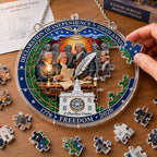 Declaration of Independence 250th Anniversary 4-Layer Acrylic Hanging Puzzle Ornament | 1776–2026 Patriotic Freedom Keepsake Decoration