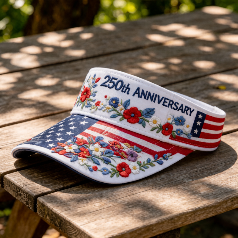 U.S. Founding 250th Anniversary Commemorative Art Print Casual Mesh Tennis Cap