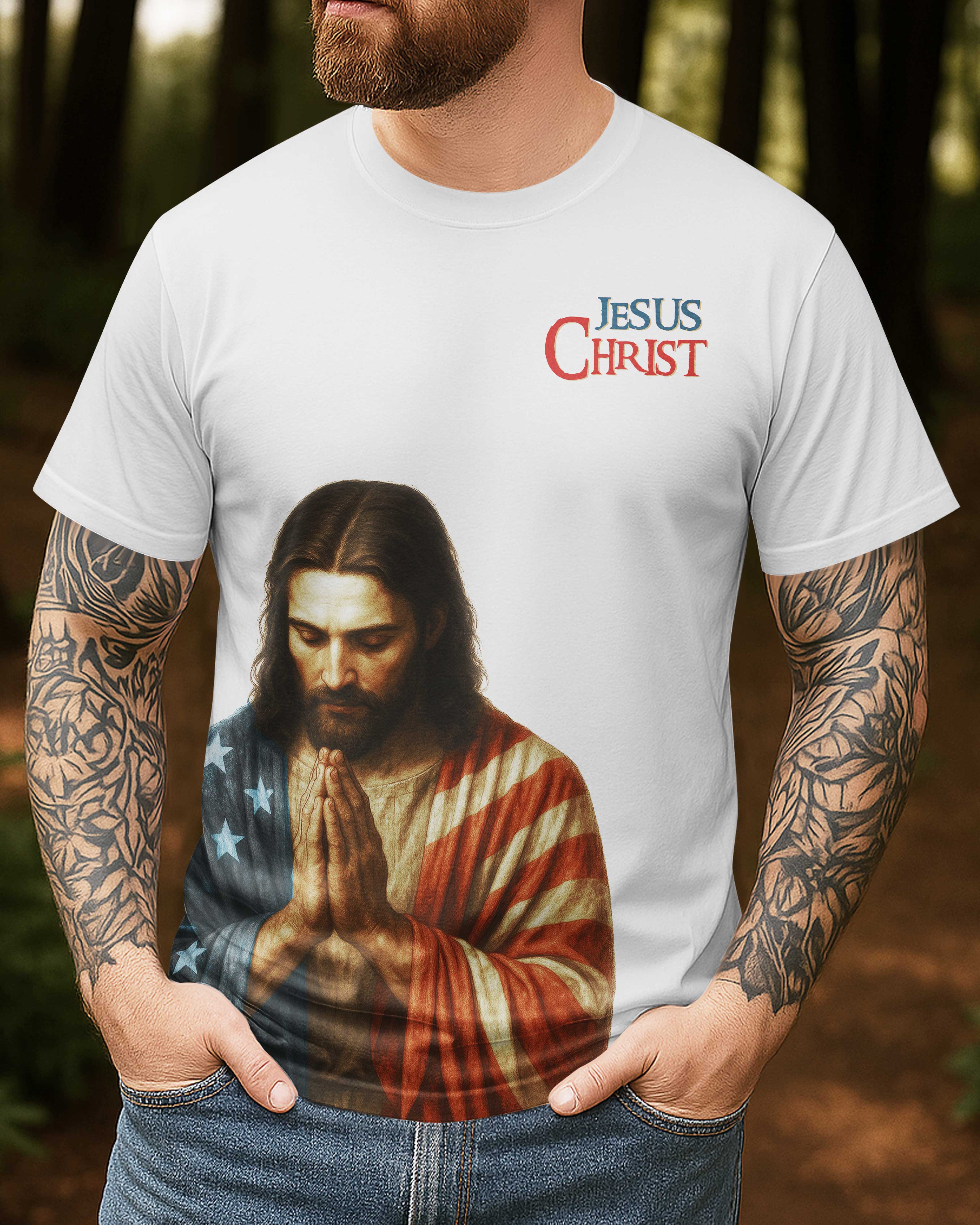 T-shirt Une nation sous Dieu