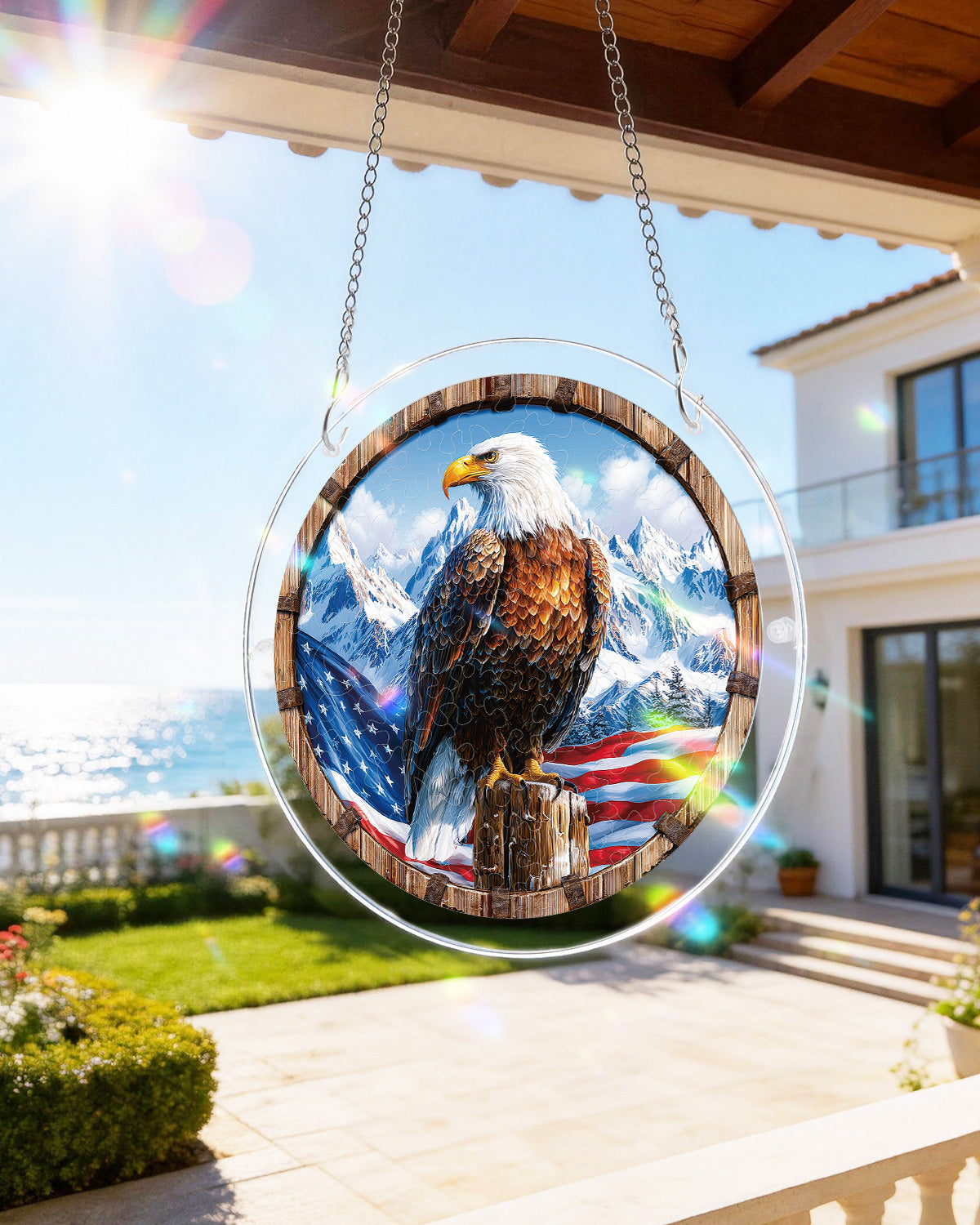 Wings of Freedom Light Suncatcher-Acrylic Window Art