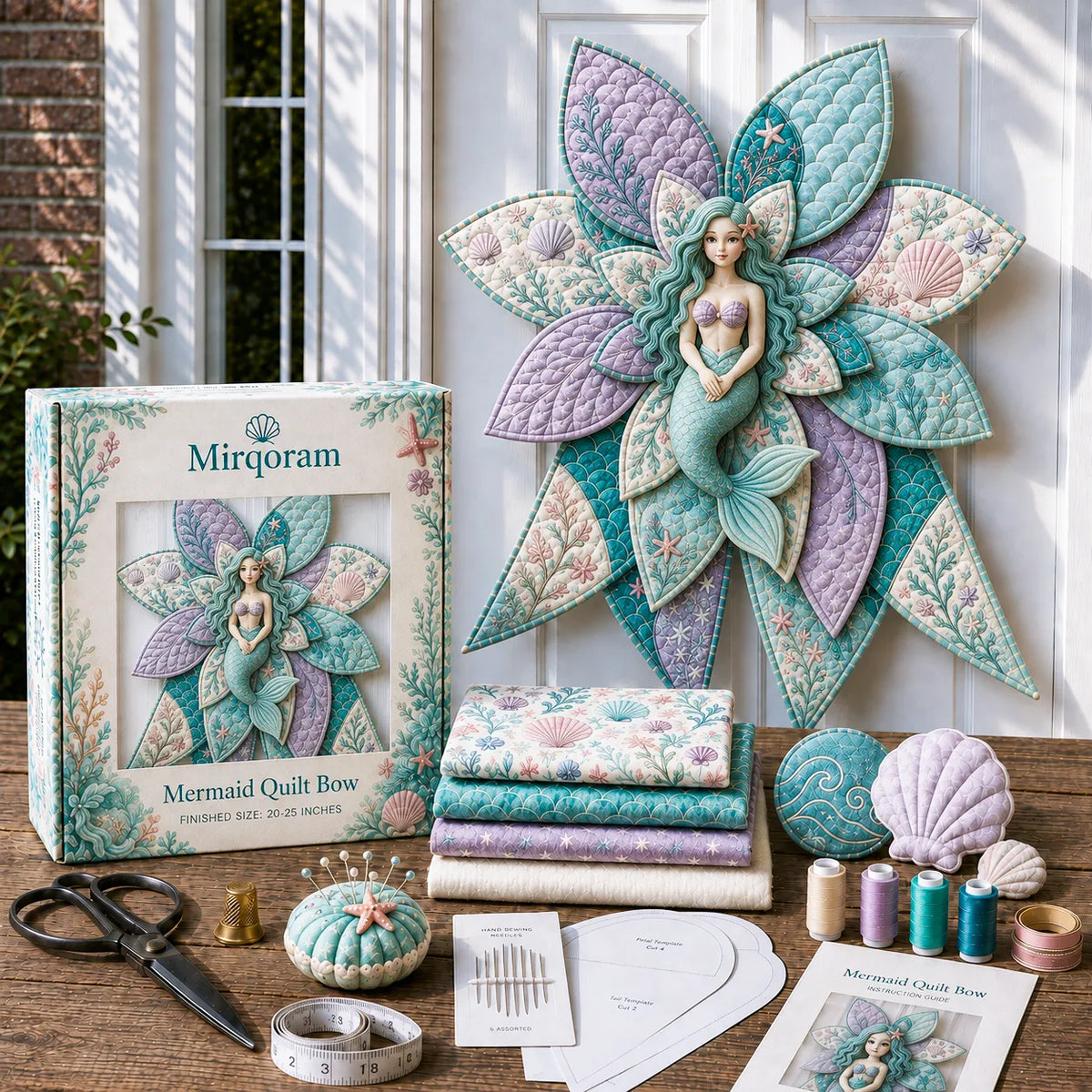 🧵 Handmade Quilted Door Bow DIY Sewing Kit