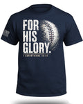 Baseball-T-Shirt „For His Glory“