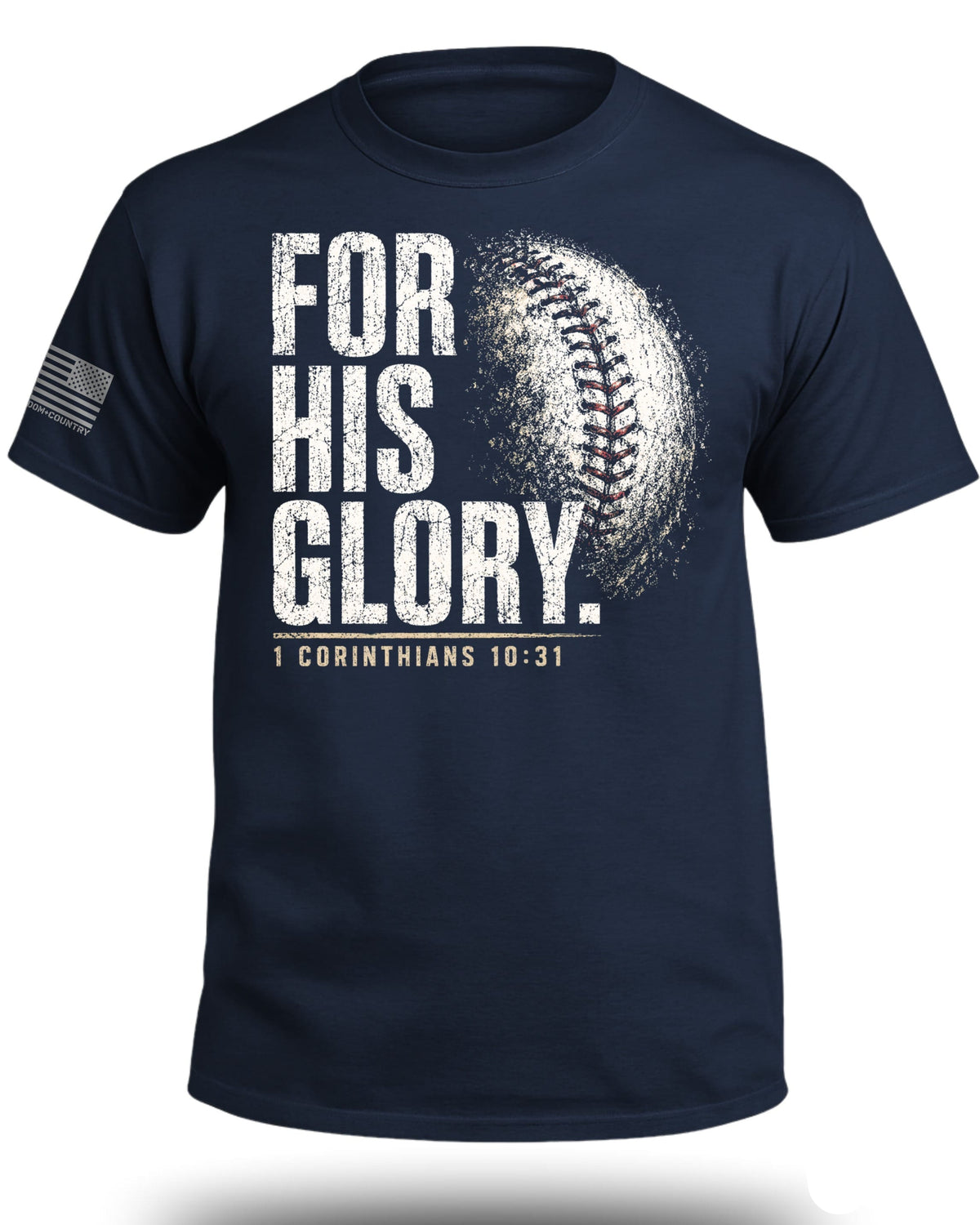 Baseball-T-Shirt „For His Glory“