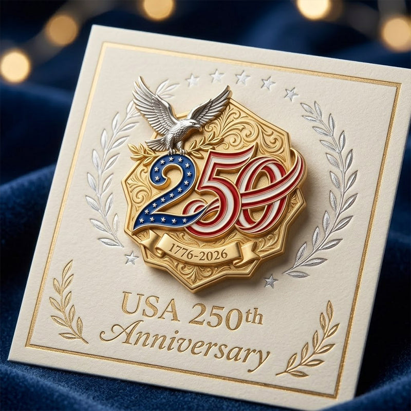 US 250th Anniversary Brooch Pin